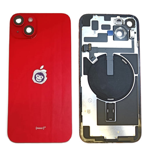 BACK BATTERY COVER GLASS IPHONE 14 PLUS RED - GRADE AB