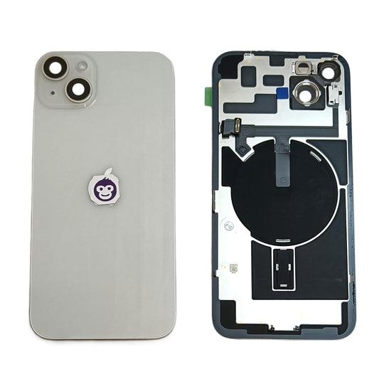 BACK BATTERY COVER GLASS IPHONE 14 PLUS WHITE - GRADE AB