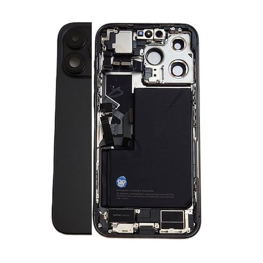 CHASSIS HOUSING FRAME IPHONE 14 PRO MAX WITH PARTS SPACE BLACK - GRADE AB