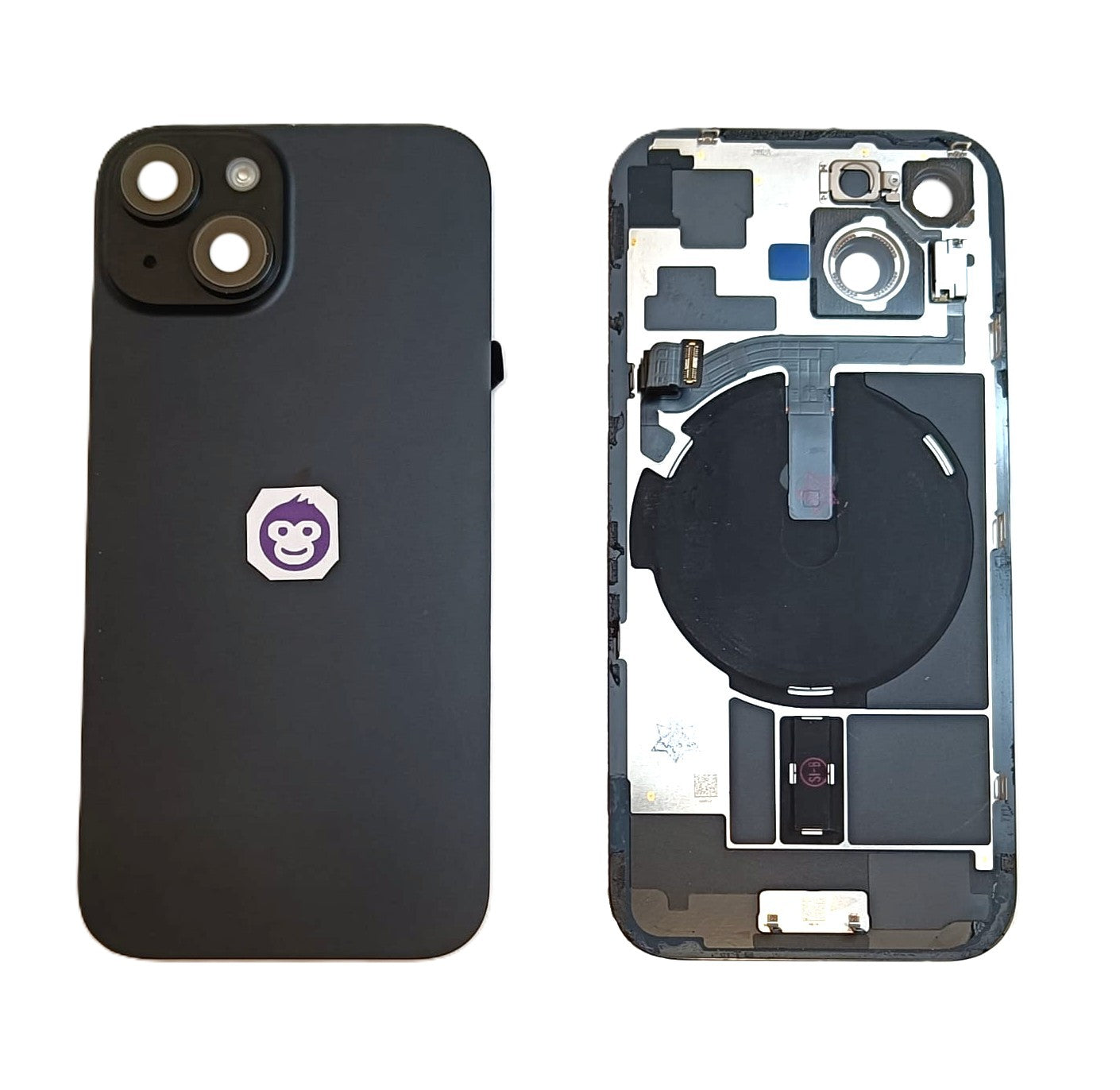 BACK BATTERY COVER GLASS IPHONE 15 15G BLACK - GRADE AB