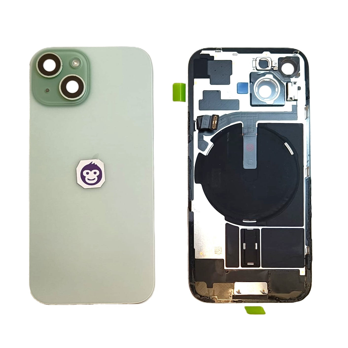 BACK BATTERY COVER GLASS IPHONE 15 15G GREEN - GRADE AB