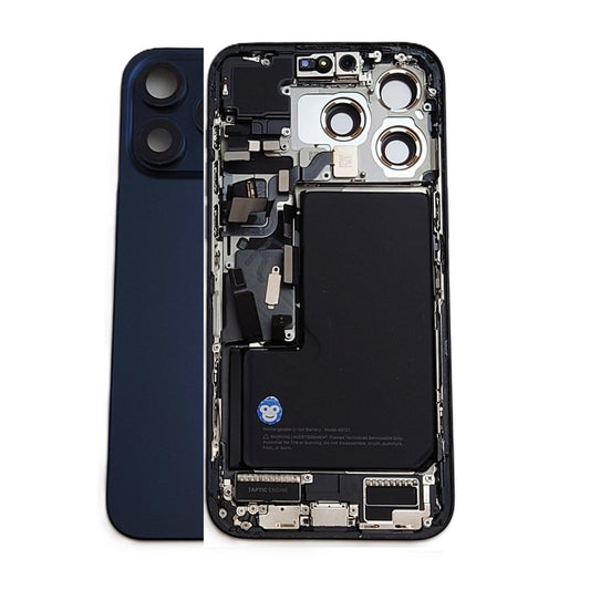 CHASSIS HOUSING FRAME IPHONE 15 PRO MAX WITH PARTS BLUE TITANIUM - GRADE AB