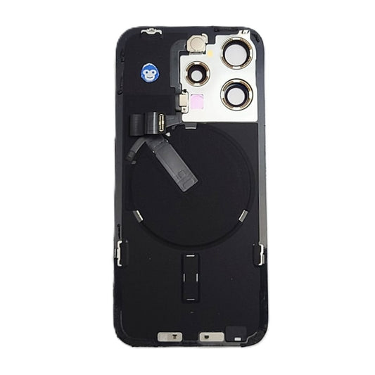 BACK BATTERY COVER GLASS IPHONE 15 PRO WHITE TITANIUM - GRADE AB