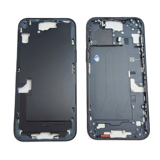 CHASSIS FRAME WITH POWERFLEX IPHONE 15 PLUS BLACK - GRADE AB