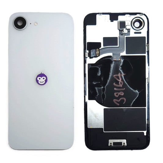 BACK BATTERY COVER GLASS IPHONE 16E WHITE  - GRADE AB