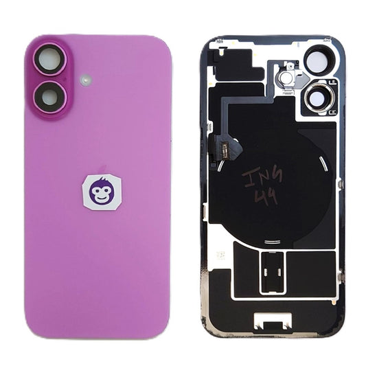 BACK BATTERY COVER GLASS IPHONE 16 16G PINK - GRADE AB