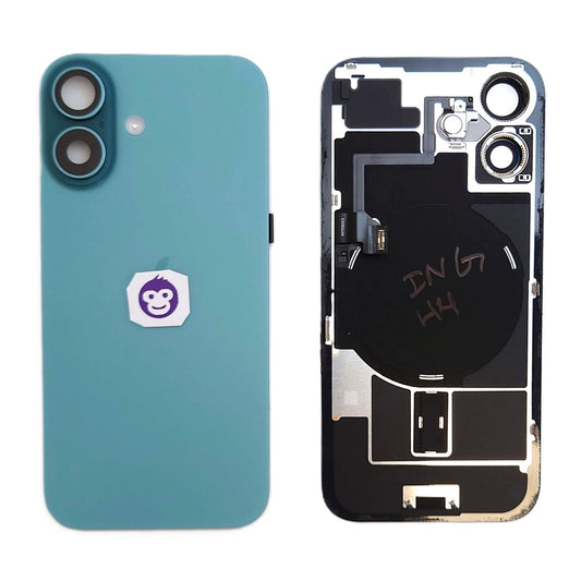 BACK BATTERY COVER GLASS IPHONE 16 16G GREEN - GRADE AB