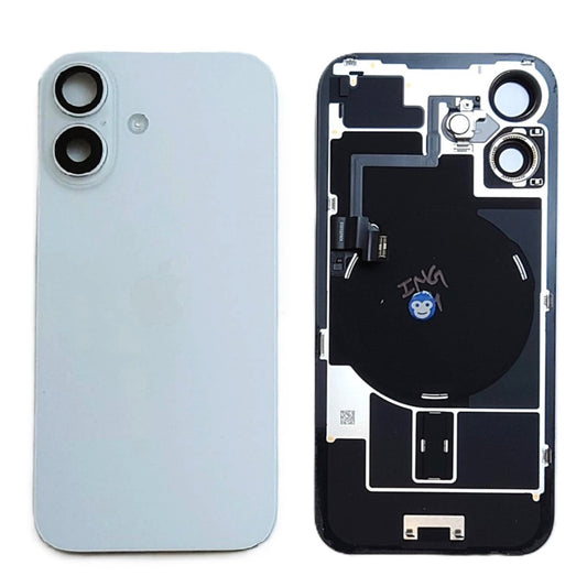 BACK BATTERY COVER GLASS IPHONE 16 16G WHITE - GRADE AB