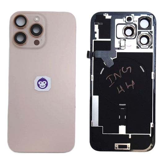 BACK BATTERY COVER GLASS IPHONE 16 PRO MAX 16PM GOLD - GRADE AB