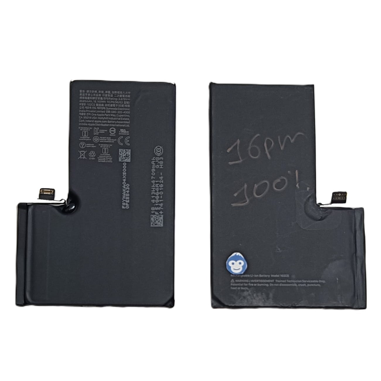 BATTERY IPHONE 16PM 16 PRO MAX MIN. 96% HEALTH - USED