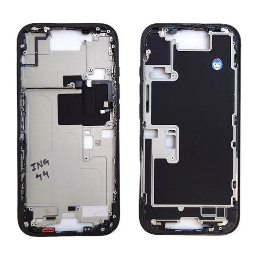 CHASSIS FRAME WITH POWERFLEX IPHONE 16 PRO BLACK - GRADE AB