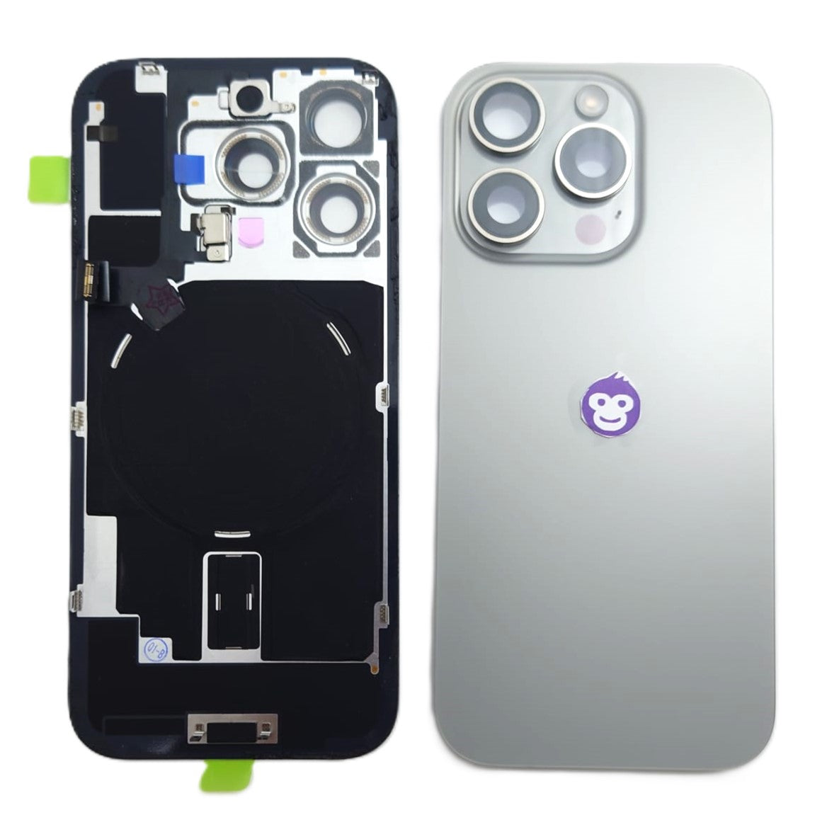 BACK BATTERY COVER GLASS IPHONE 16 PRO GREY - GRADE AB