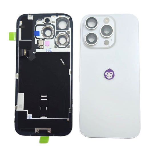 BACK BATTERY COVER GLASS IPHONE 16 PRO WHITE - GRADE AB