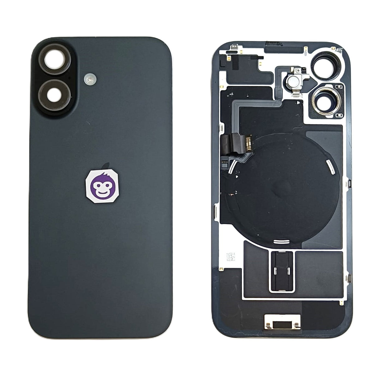 BACK BATTERY COVER GLASS IPHONE 17 17G BLACK - GRADE AB