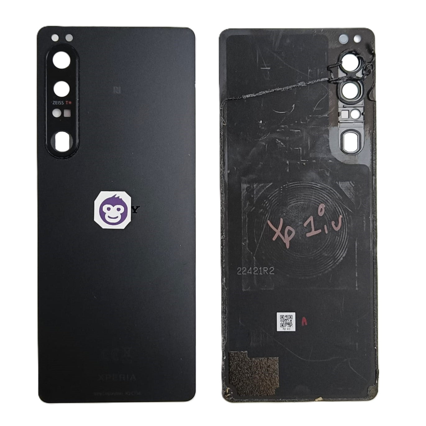 BACK BATTERY COVER SONY XPERIA 1IV XQCT62-B BLACK - GRADE AB