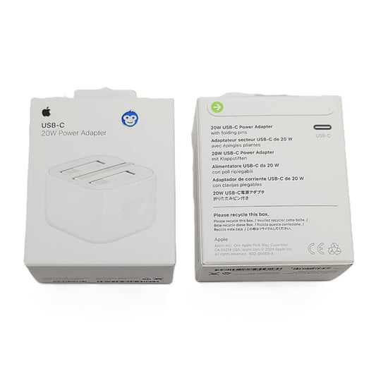 PLUG (ADAPTOR) TYPE-C APPLE IPHONE IPAD A2344 20W - RETAIL PACKED