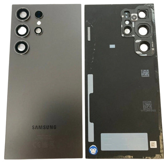 BACK BATTERY REAR COVER PANEL CAMERA LENS SAMSUNG GALAXY S24 ULTRA S928 TITANIUM BLACK - GRADE AB
