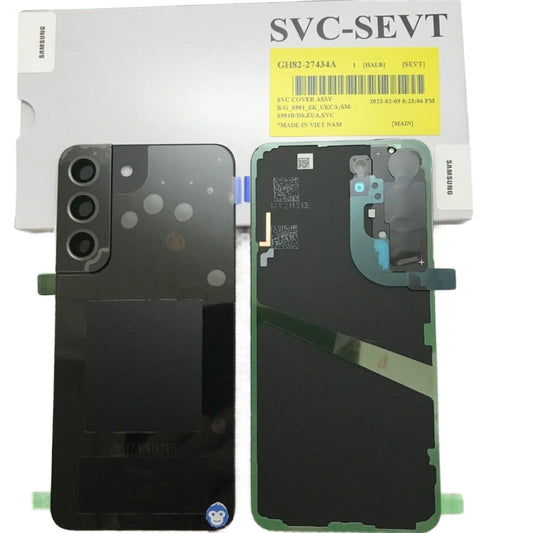 BACK BATTERY REAR COVER PANEL CAMERA LENS SAMSUNG GALAXY S22 S901 BLACK  - NEW