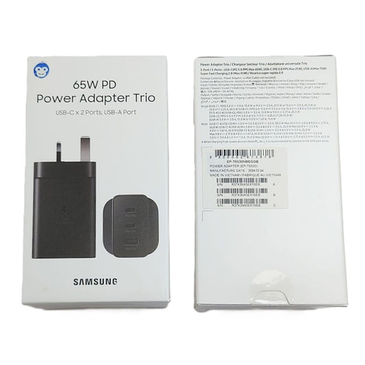 PLUG (ADAPTOR) TYPE-C SAMSUNG BLACK 65W - RETAIL PACKED