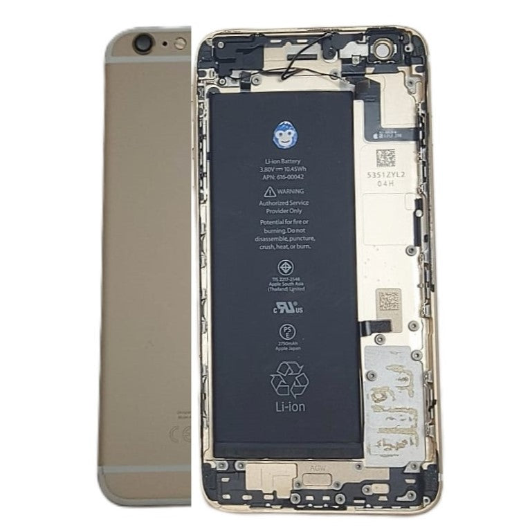 IPHONE 6S PLUS GOLD HOUSING CHASSIS WITHOUT SMALL PARTS - GRD AB