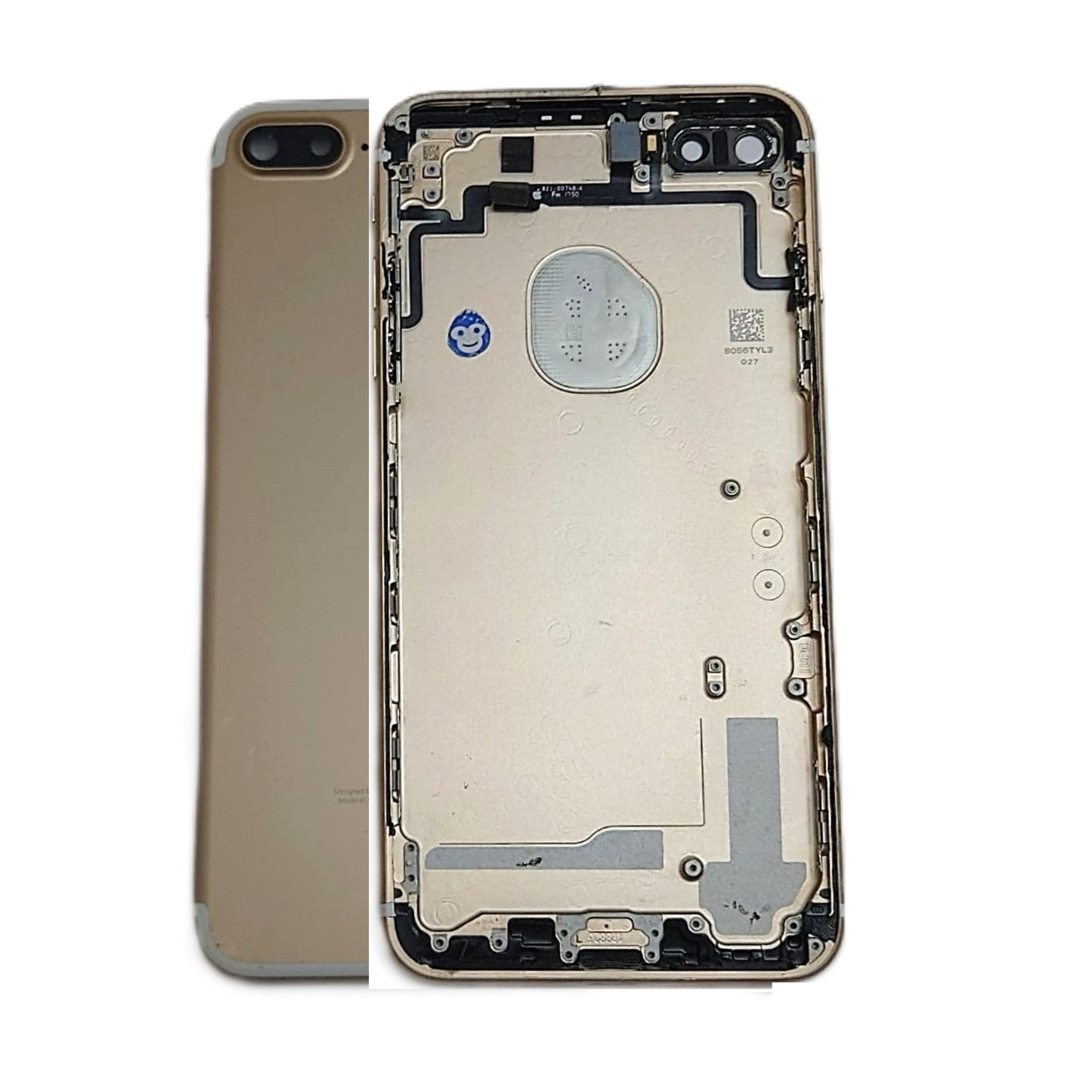 IPHONE 7P 7 PLUS GOLD CHASSIS HOUSING WITHOUT SMALL PARTS - GRD AB