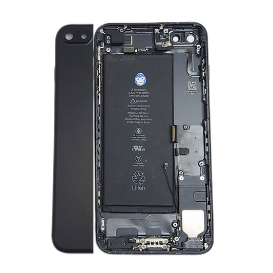 IPHONE 7P 7 PLUS BLACK CHASSIS HOUSING WITH SMALL PARTS - GRD AB