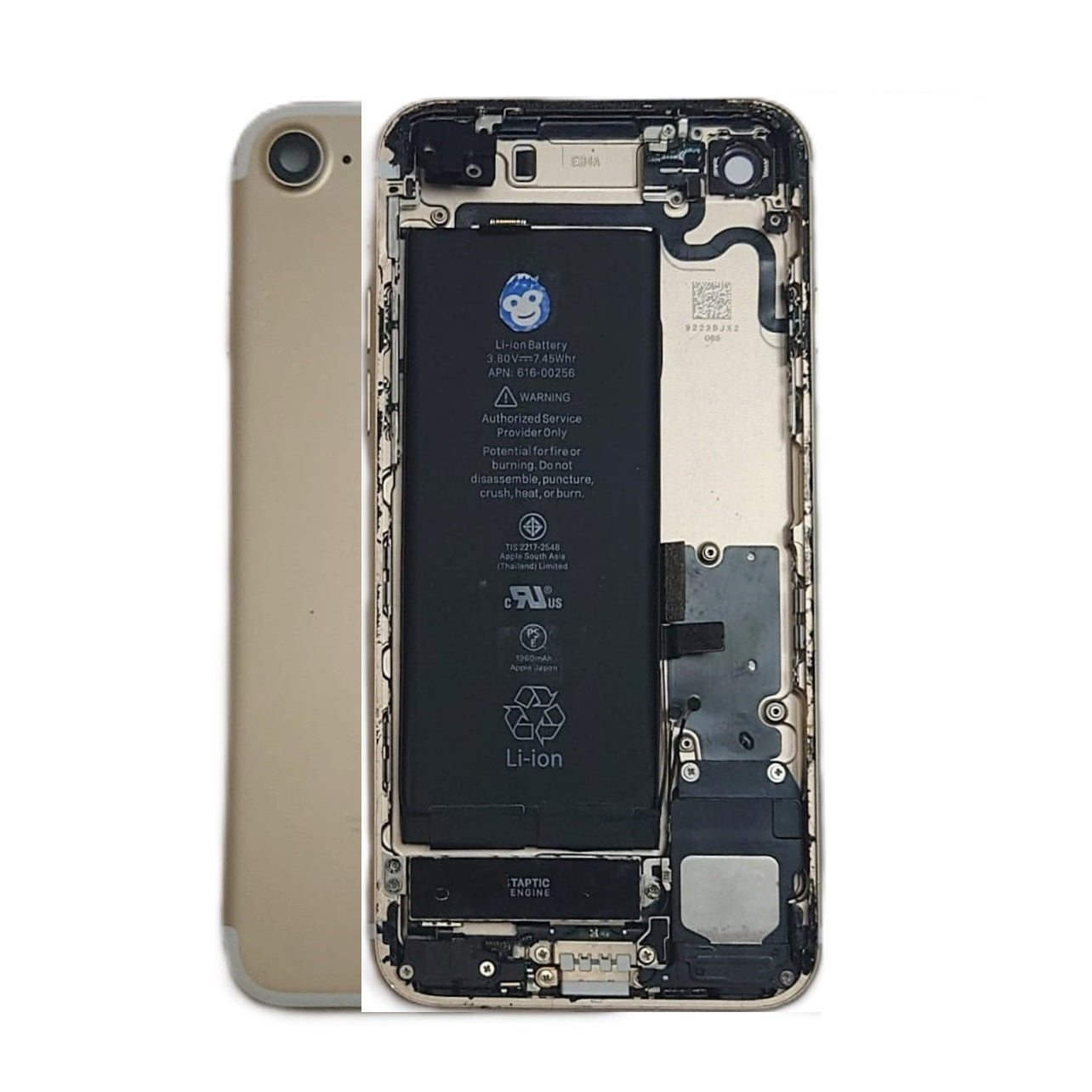 IPHONE 7G GOLD HOUSING CHASSIS WITH SMALL PARTS - GRD AB