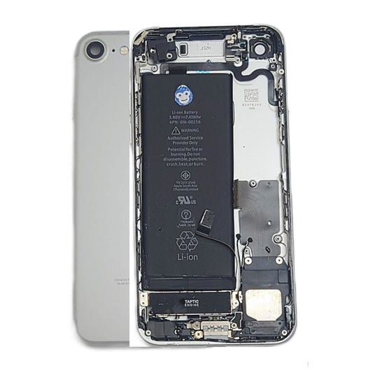 IPHONE 7G SILVER HOUSING CHASSIS WITH SMALL PARTS - GRD AB