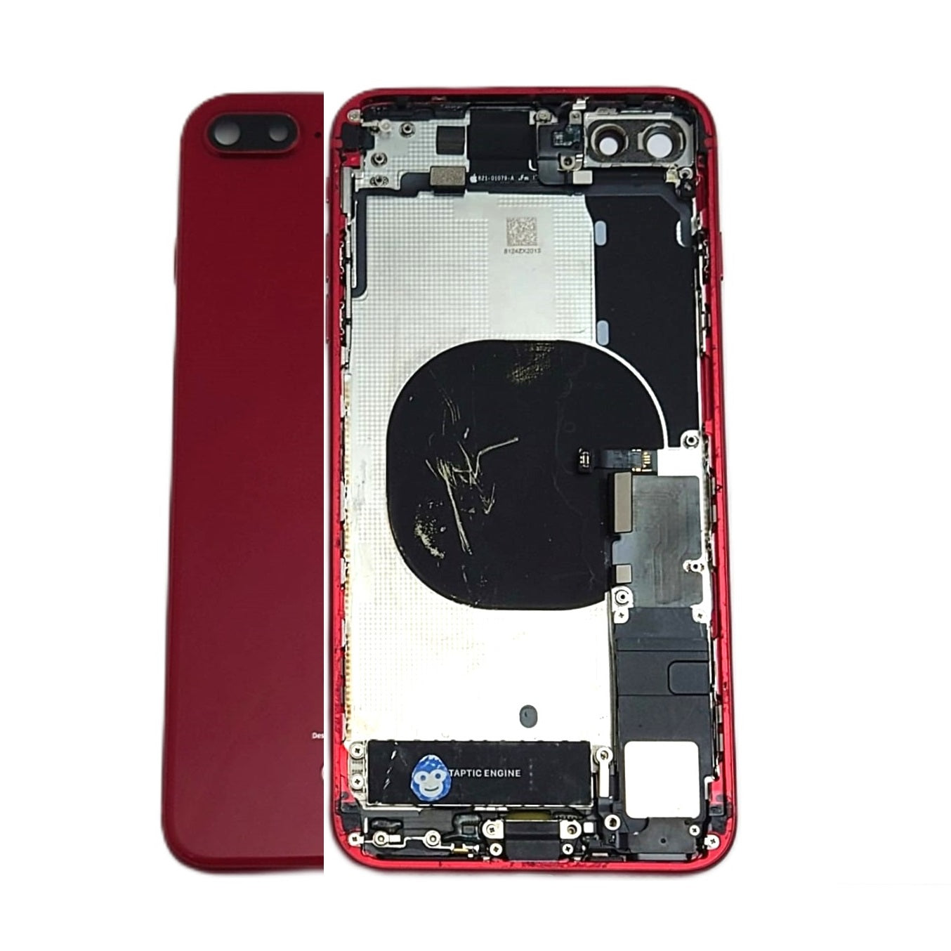 IPHONE 8P 8 PLUS RED HOUSING CHASSIS WITHOUT SMALL PARTS - GRD AB
