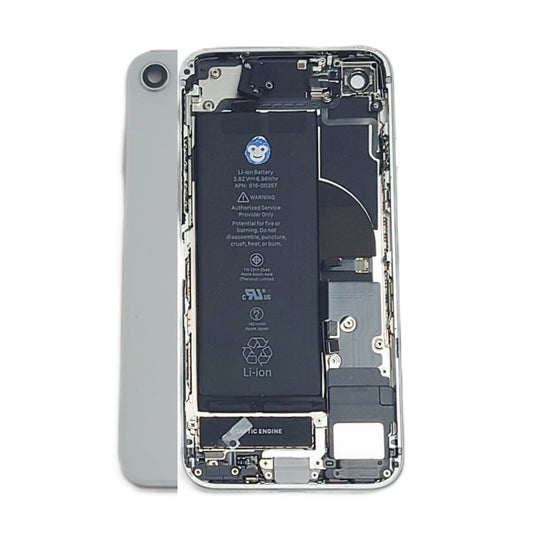 IPHONE 8 8G WHITE (SILVER) CHASSIS HOUSING WITH SMALL PARTS - GRD AB