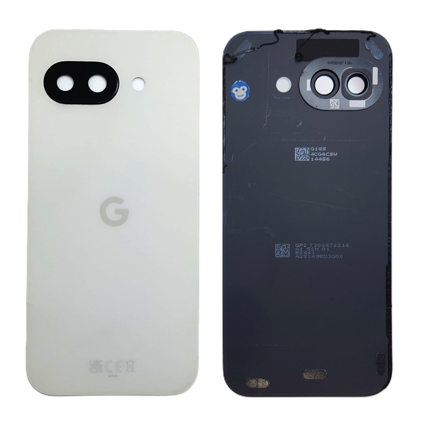 BACK COVER CHASSIS CAMERA LENS GOOGLE PIXEL 9A PORCELIAN WHITE (CREAM) - GRADE AB