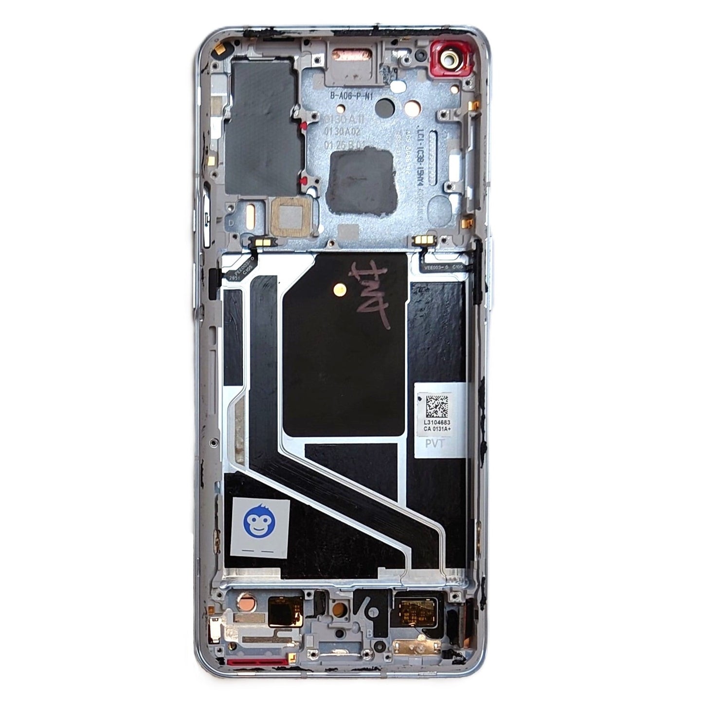 LCD SCREEN DISPLAY WITH FRAME OnePlus 9 Pro Silver Grey - GRADE AB