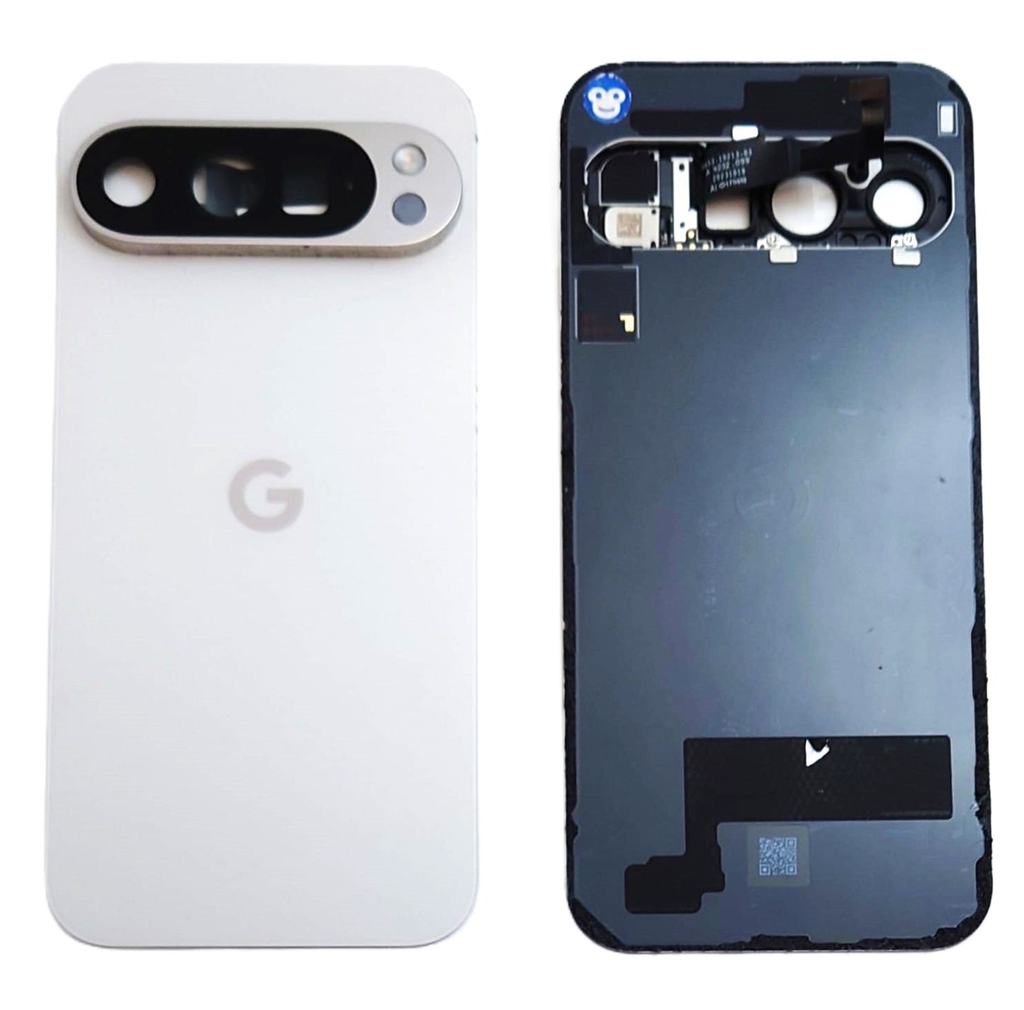 BACK COVER CHASSIS CAMERA LENS GOOGLE PIXEL 9 PRO PORCELAIN WHITE (CREAM) - GRADE AB