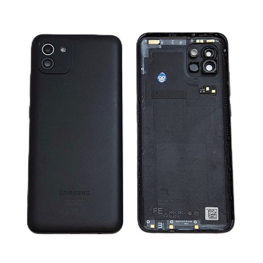 Back Battery Cover Samsung Galaxy A03 A035G Black - GRADE AB