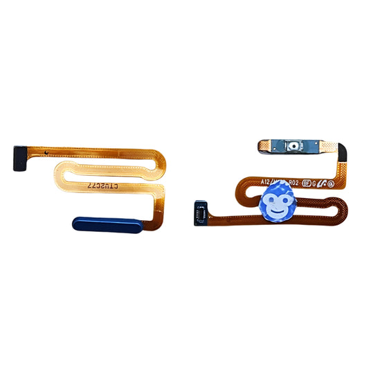 Finger print scanner sensor flex power button Samsung Galaxy A12 A12 NACHO A125 A127 Blue - GRADE AB