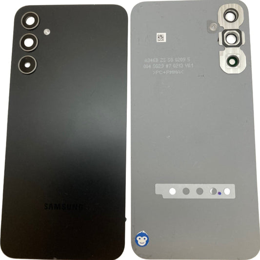 BACK BATTERY REAR COVER PANEL CAMERA LENS SAMSUNG GALAXY A34 5G A346 GRAPHITE (BLACK) - GRADE AB