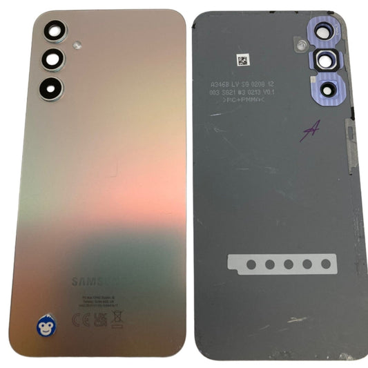 BACK BATTERY REAR COVER PANEL CAMERA LENS SAMSUNG GALAXY A34 5G A346 SILVER - GRADE AB