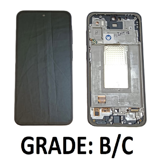 LCD Screen Display Samsung Galaxy A36 5G / A366 BLACK IN FRAME - GRADE BC