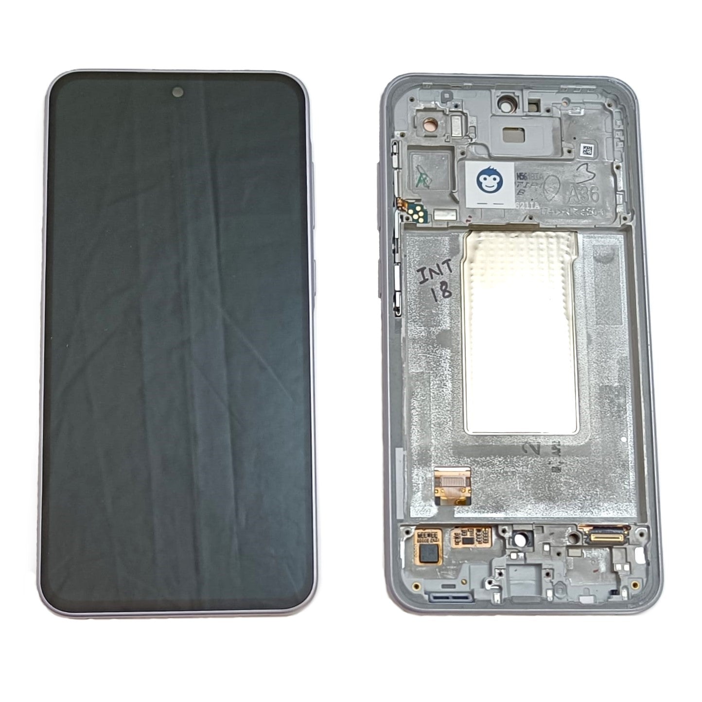 LCD Screen Display Samsung Galaxy A36 5G / A366 LAVENDER IN FRAME - GRADE AB