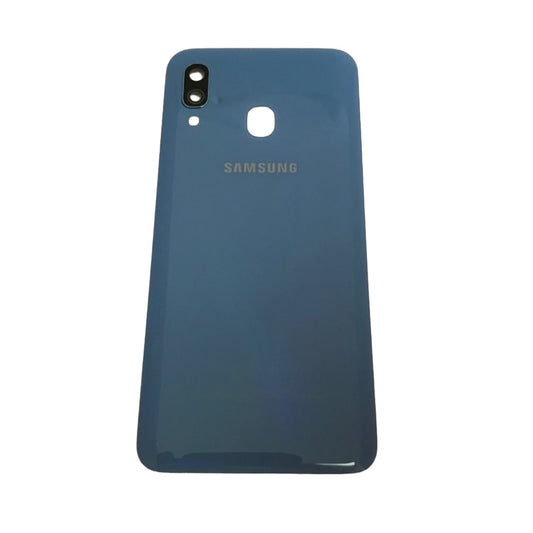 BACK BATTERY REAR COVER PANEL CAMERA LENS SAMSUNG GALAXY A405 A40 (2019) Blue - GRADE AB