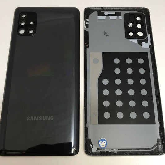 BACK BATTERY REAR COVER PANEL CAMERA LENS SAMSUNG GALAXY A51 5G A516 Black - GRADE AB