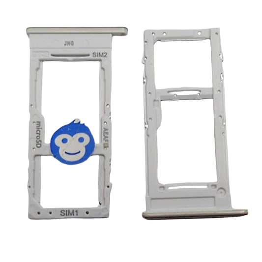 Sim Tray (DUAL) Samsung Galaxy A51 5G A516 White / Silver - NEW