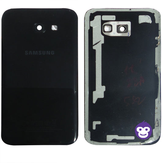 BACK BATTERY REAR COVER PANEL CAMERA LENS  SAMSUNG GALAXY A5 (2017) A520 BLACK - GRADE AB