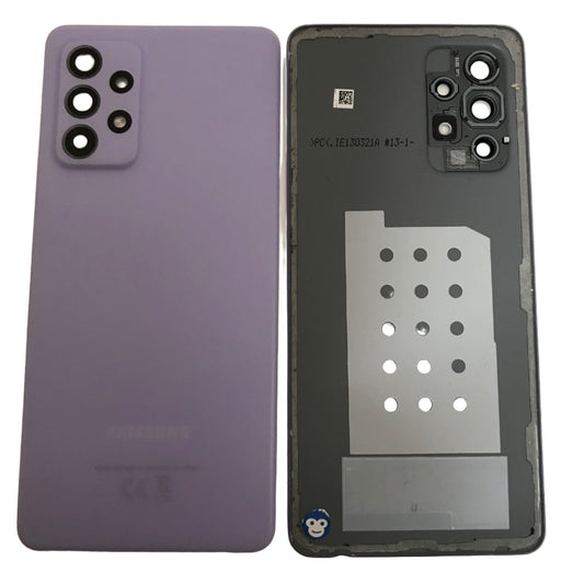 BACK BATTERY REAR COVER PANEL CAMERA LENS SAMSUNG GALAXY A52s A528 Violet - GRADE AB