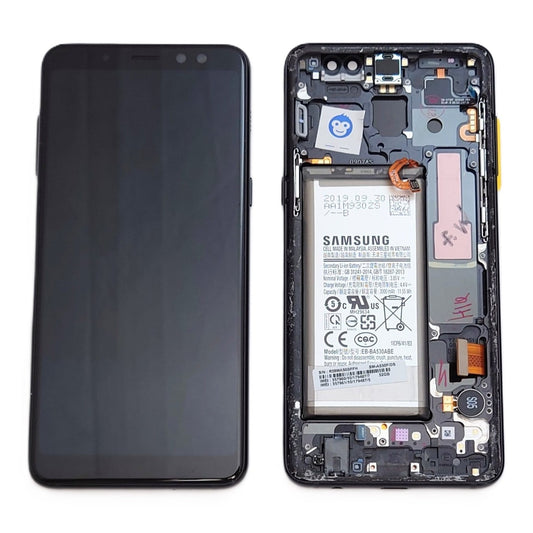 LCD SCREEN DISPLAY Samsung Galaxy A8 (2018) A530 BLACK - GRADE BC