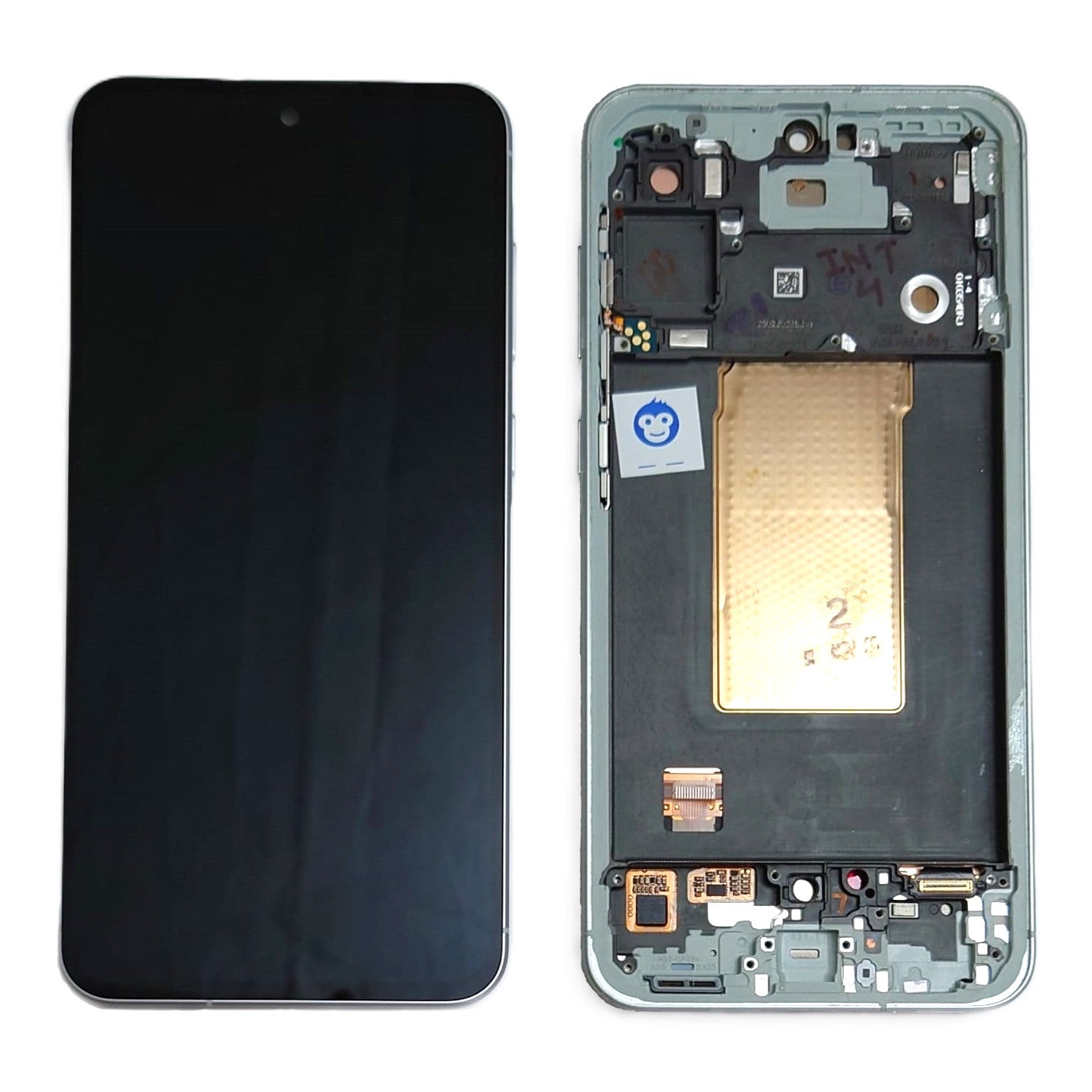 LCD Screen Display Samsung Galaxy A56 5G A566 LIGHTGRAY (WHITE) IN FRAME - GRADE AB