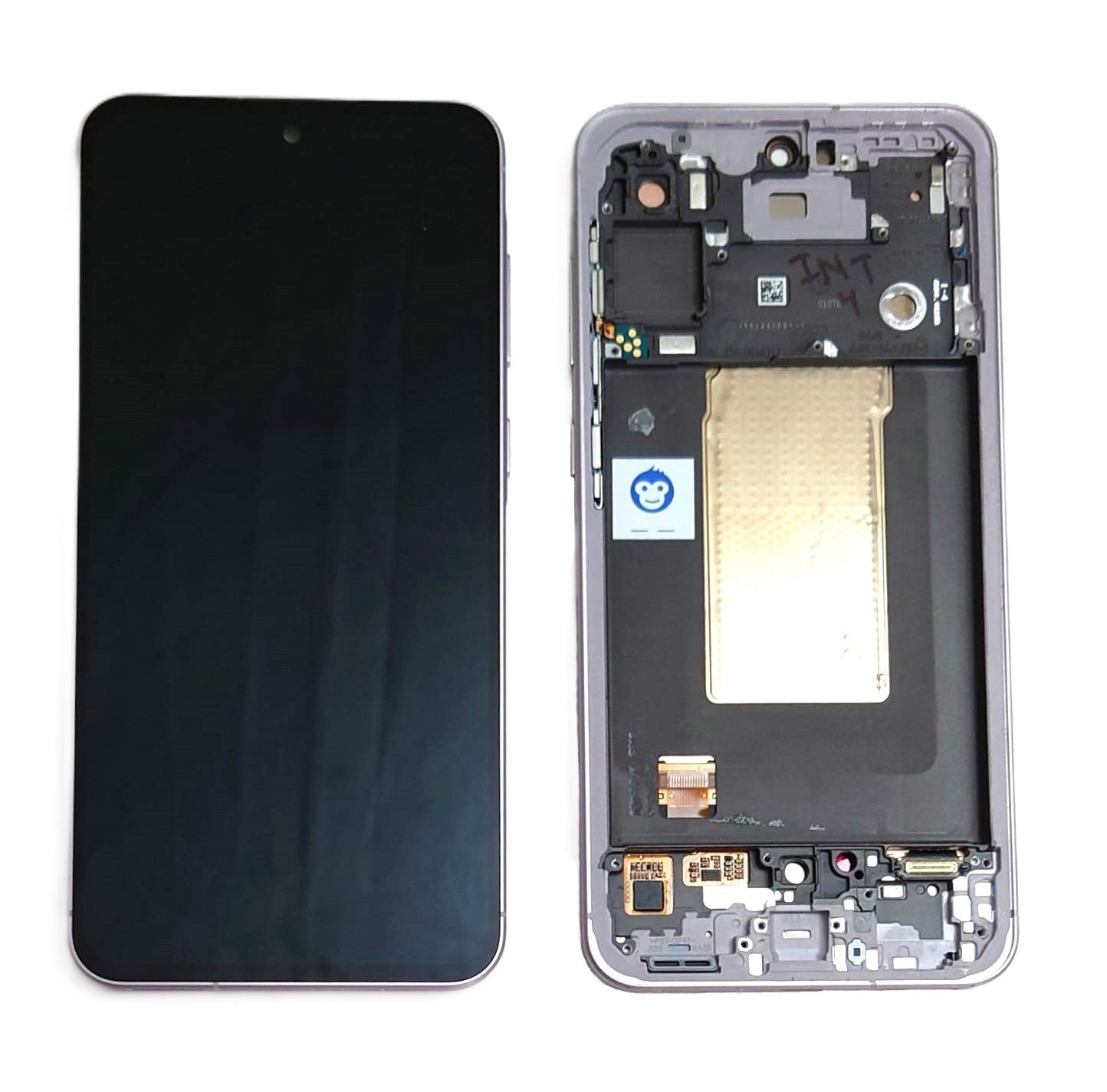 LCD Screen Display Samsung Galaxy A56 5G A566 PINK IN FRAME - GRADE AB