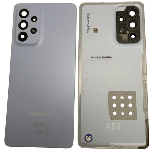 BACK BATTERY REAR COVER PANEL CAMERA LENS SAMSUNG GALAXY A53 5G A536 BLUE - GRADE AB