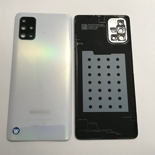 Back Battery Cover Samsung Galaxy A71 (2020) A715 White / SILVER - GRADE AB