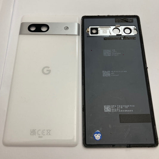 BACK BATTERY REAR COVER CAMERA LENS GOOGLE PIXEL 7A Snow (White) - GRADE AB